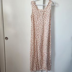 Vintage FLAX Sheer Floral Maxi